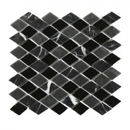 Kristallmosaik Black And Grey Mix Nordic kakel