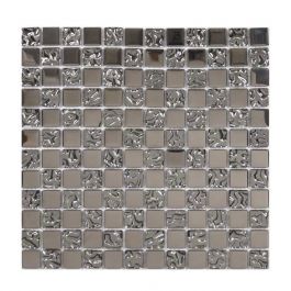 Kristallmosaik Glow Silver Nordic kakel