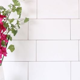 Kakel Vit Blank 20X40 Nordic kakel