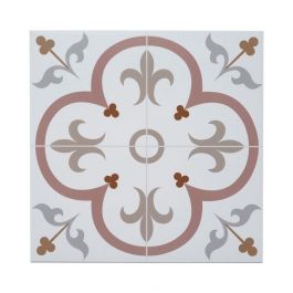 PROVBIT KLINKER PATCHWORK RED NORDIC KAKEL