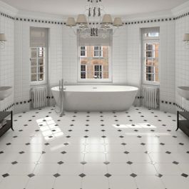PROVBIT KLINKER OKTAGON WHITE NORDIC KAKEL