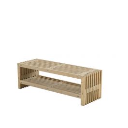 Trallbänk Rustik Design med Hylla 138 Plus