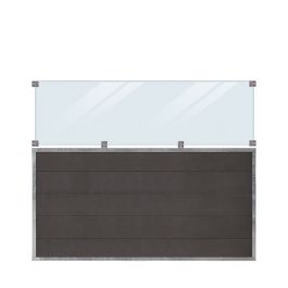 Skärm Futura med glas 180x144 Plus