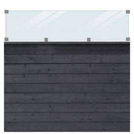 Skärm Klink med glas 174x163 Plus