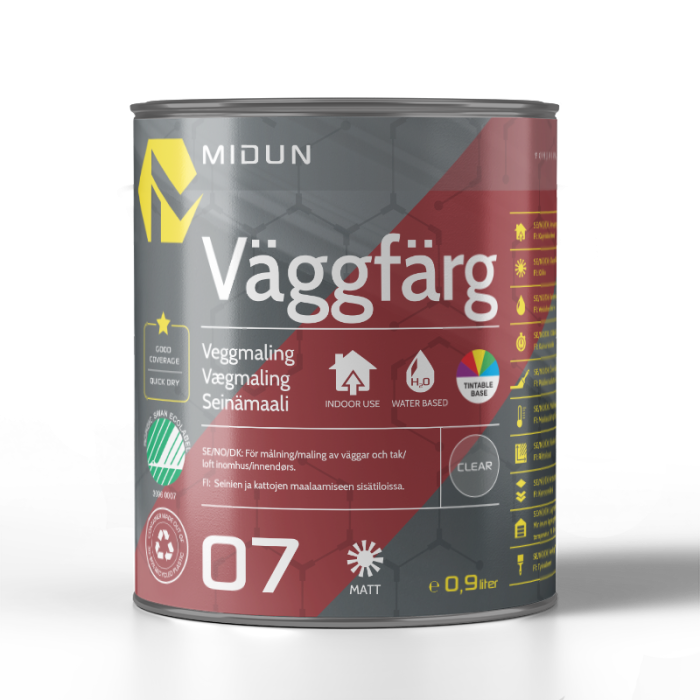 Väggfärg 7 Matt Midun