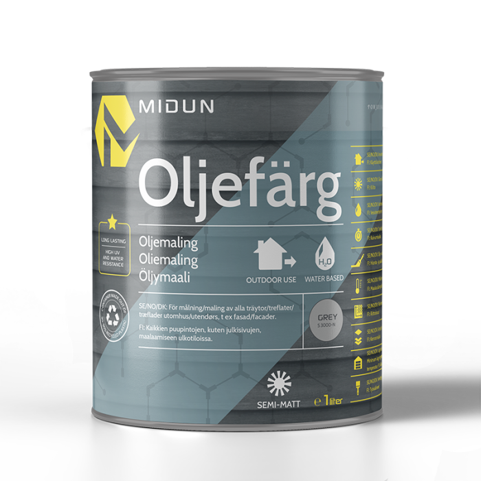 Oljefärg Grå Midun