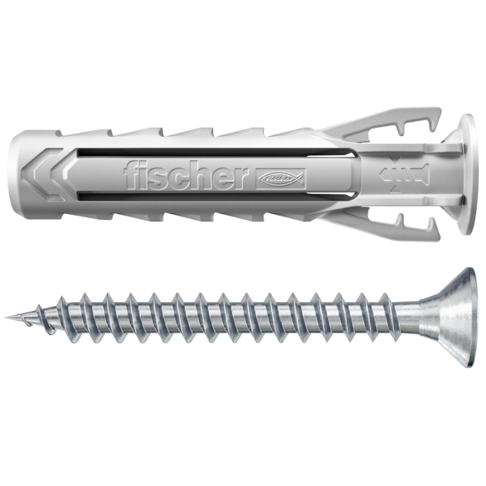 Fischer nylonplugg m/skruv 10x50 mm
