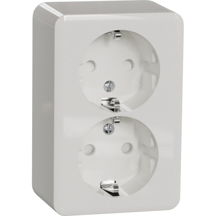 Vägguttag Exxact UTP Jordad 2-vägs Schneider Electric