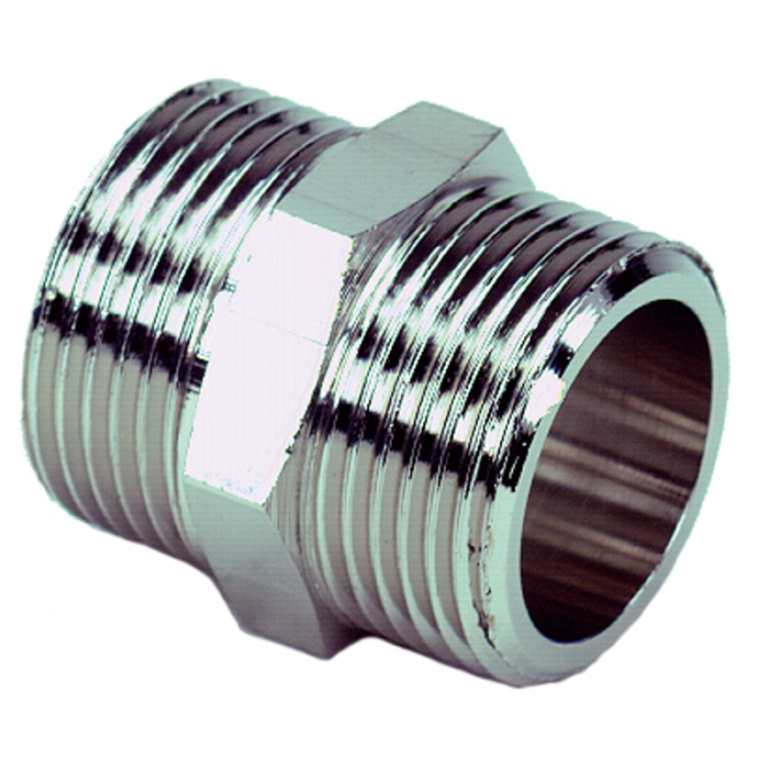 Dubbelnippel Metall Utvändig Gänga Sexkant EZZE