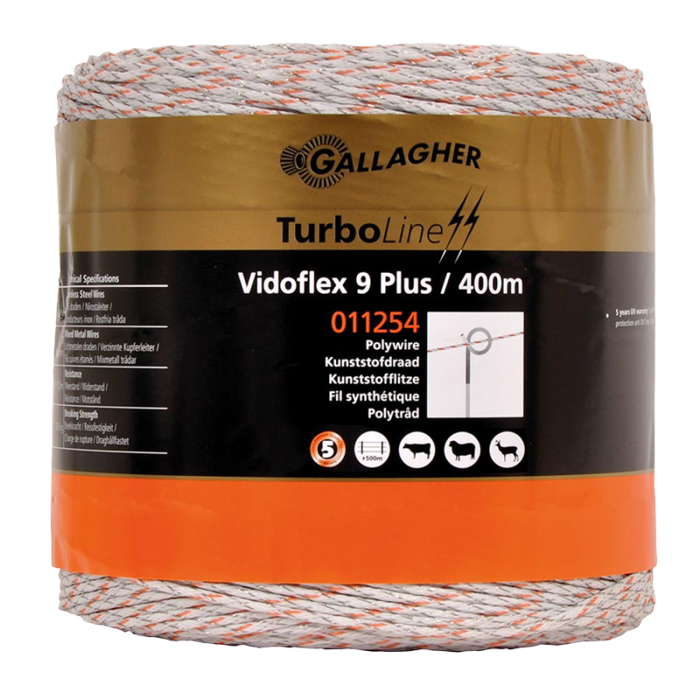 PLASTTRÅD STÄNGSEL VIDOFLEX 9 TURBOLINE GALLAGHER