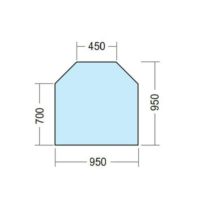 GOLVPLÅTSKIVA 2 MM SEXKANTIG KAMINEXPERTEN