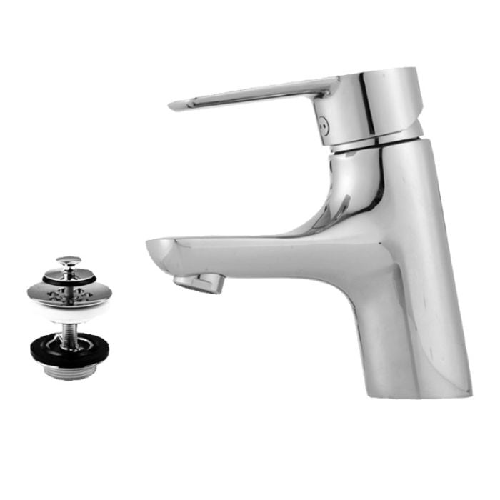 Tvättställsblandare Mora Sera B5 silivipp-ventil