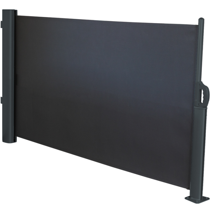 Trädgårdsskärm Utdragbar Svart Jabo