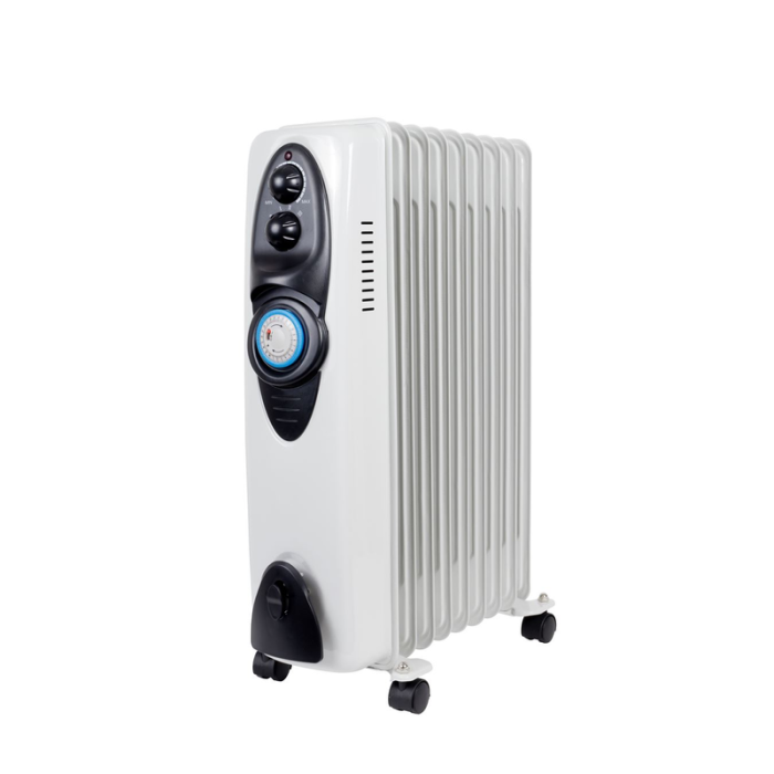 Oljeradiator Oljelamellradiator Timer 2000 W Gnosjö Klimatprodukter