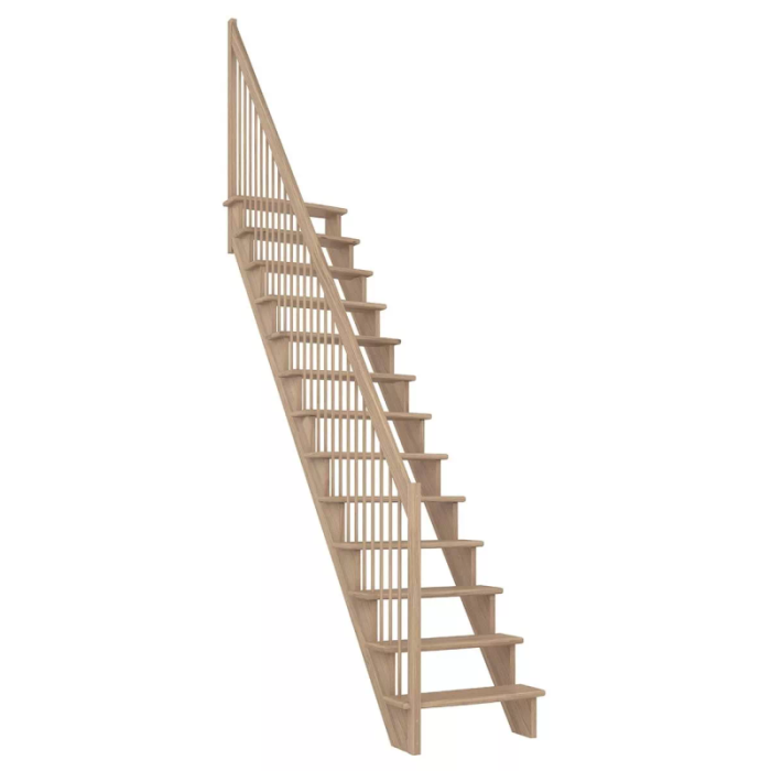 Trappa Lyon Lackad Ek Rak Lodrätt träräcke Dolle