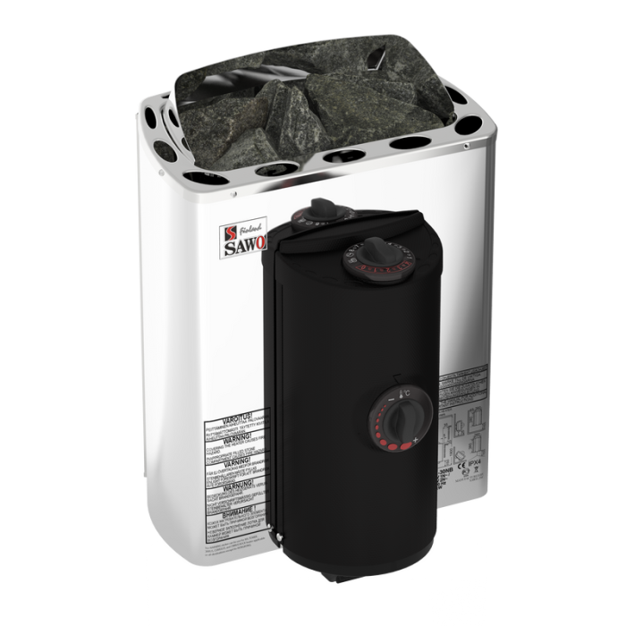 Elektrisk bastuaggregat Rostfri Mini X Premium 3P-1P SAWO