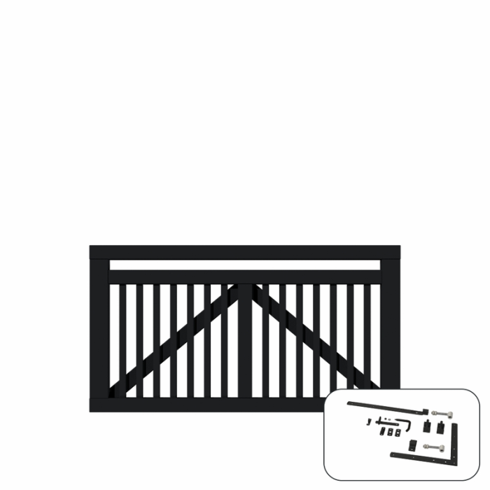 Grind Linea Bred med Beslag 150 x 80 cm PLUS