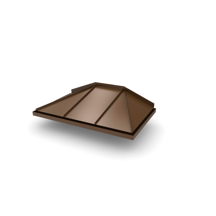 Entrétak Hipped Mörkbrun Designtak