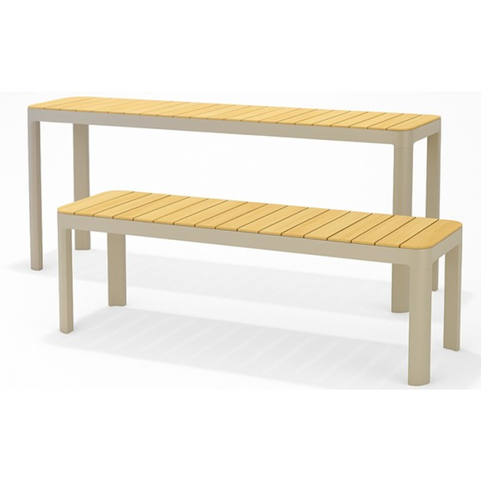 Utomhus balkongset Portals balkongbord + bänk 140 Lifestyle Garden