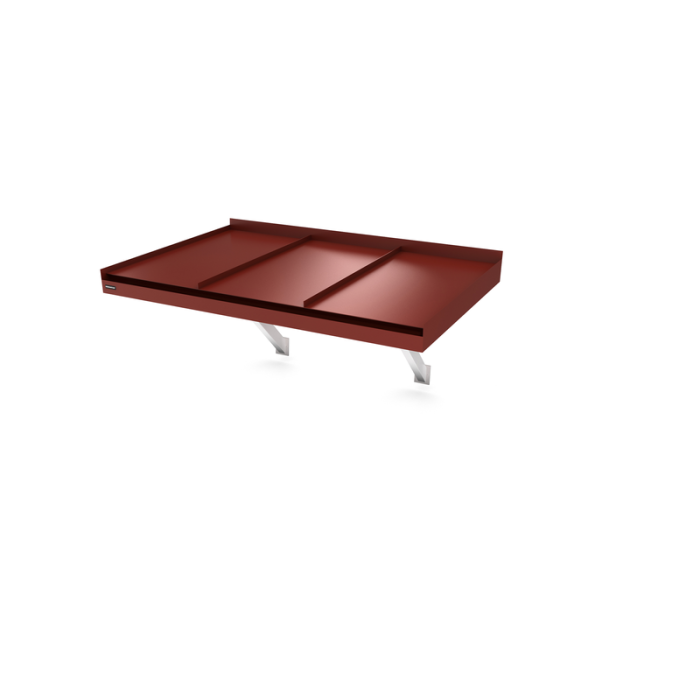 Entrétak Modern Flat Console Seamed Mörkröd Designtak