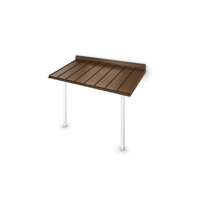 Entrétak Porch Flat Mörkbrun Designtak