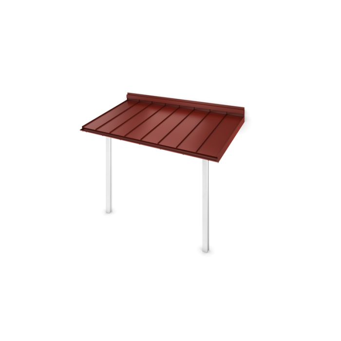 Entrétak Porch Flat Mörkröd Designtak