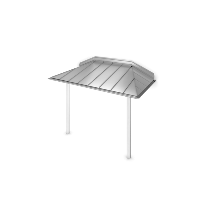 Entrétak Porch Hipped Silvermetallic Designtak