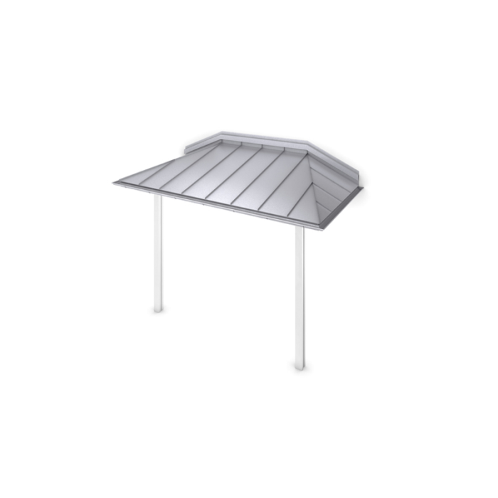 Entrétak Porch Hipped Grå Designtak