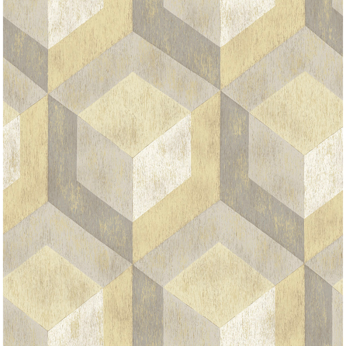 Tapet Non Woven Trilogy Rustic Wood Tile Fine Décor