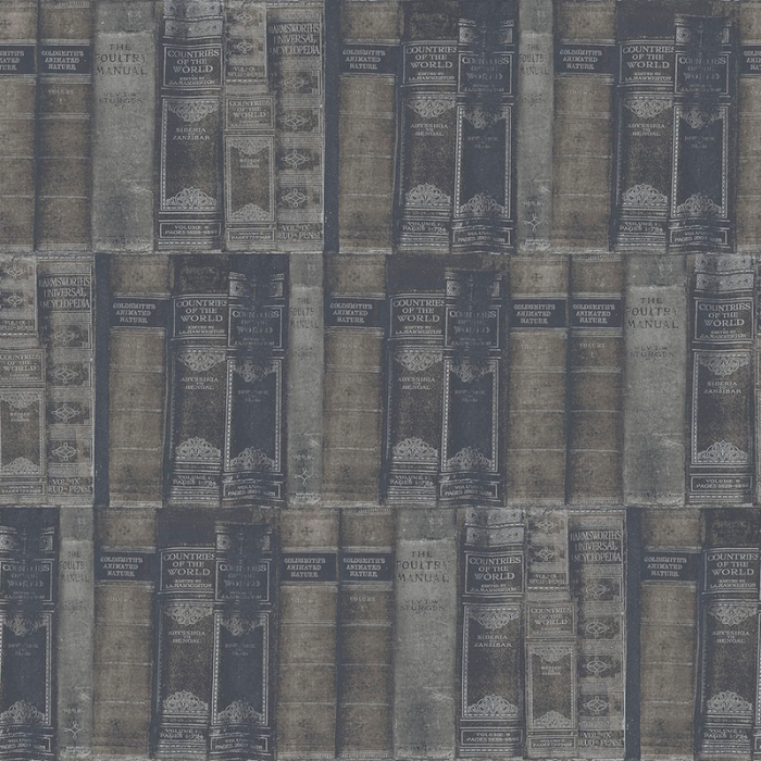 Tapet Nostalchic C Library Books Galerie