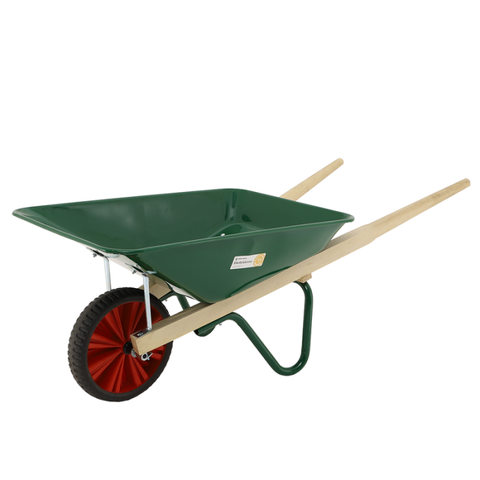 Skottkärra Ekeby 110 L Grön Omonterad med Punkteringsfria Hjul Hörby Bruk