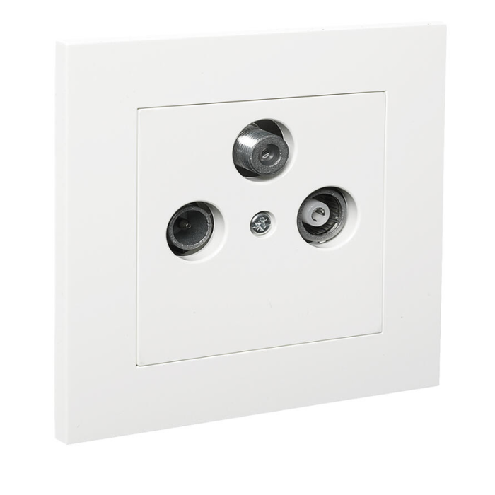 Antennuttag Radio/TV med Satellit Plus ELKO