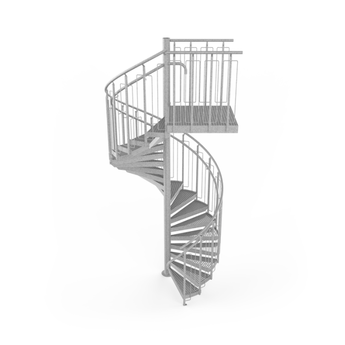 Spiraltrappa 3310 - 3600 mm Vytab