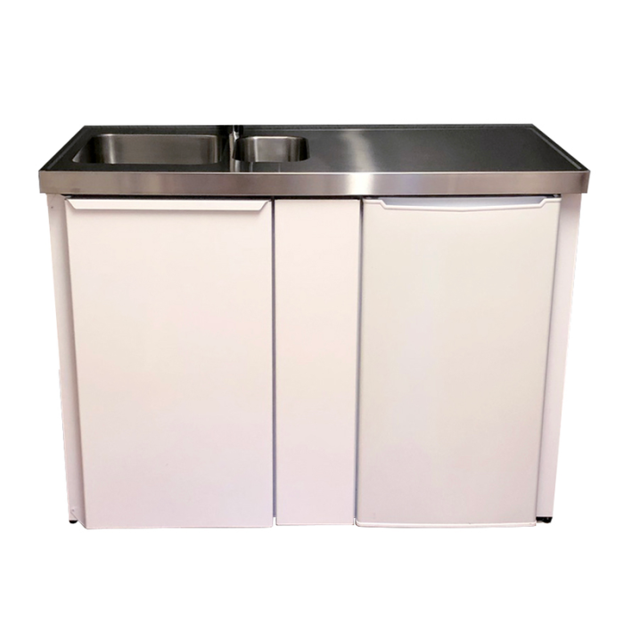 Trinettekök Plåt med Kyl och Frysfack utan Kokplattor 2 Diskhoar Borö-Pannan