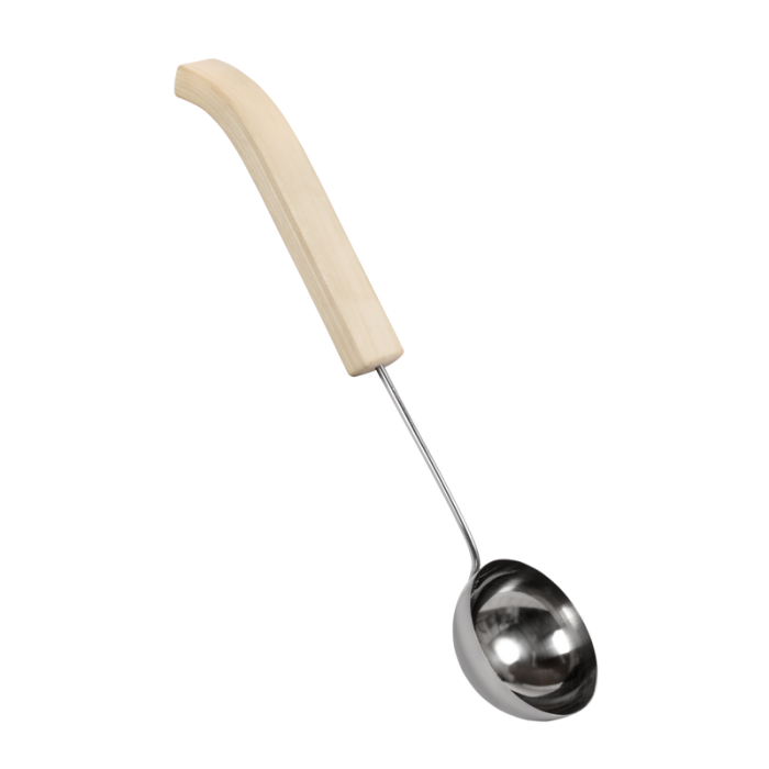 Bastuslev Böjt handtag rostfritt stål 46 cm SAWO