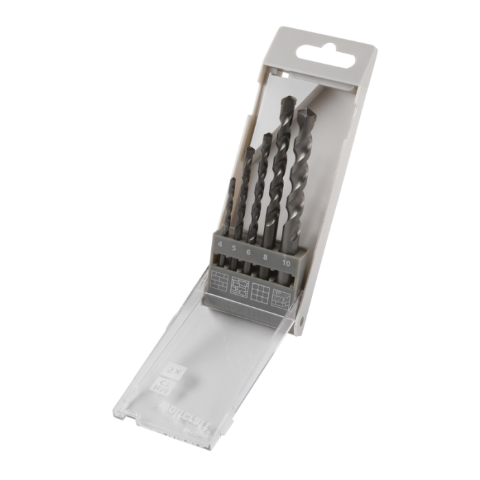 Stenborr 4 - 10 mm Hårdmetallbestyckad 5 st Wolfcraft