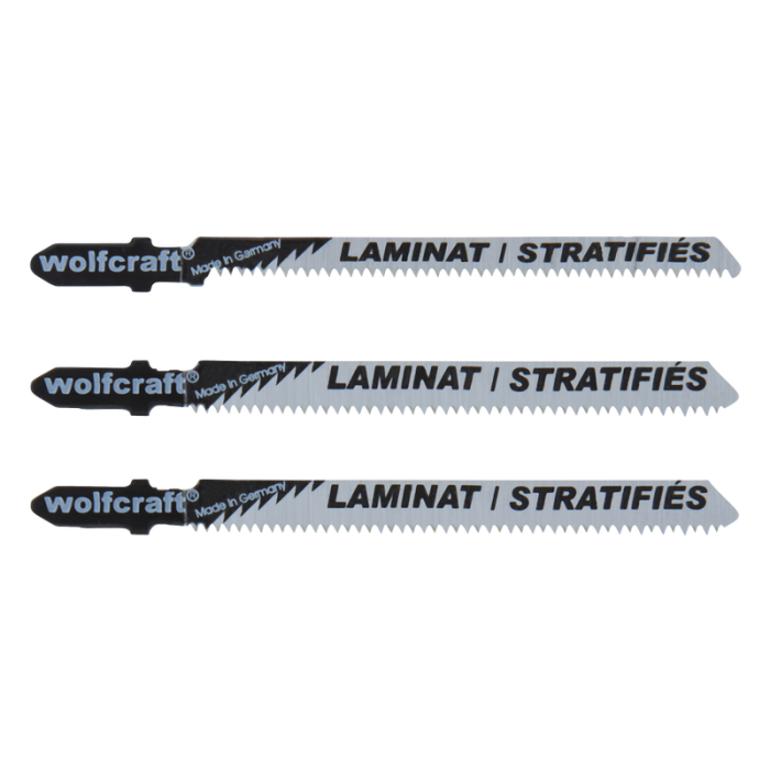 Sticksågsbladsats 3 delar Laminat och Parkett Wolfcraft
