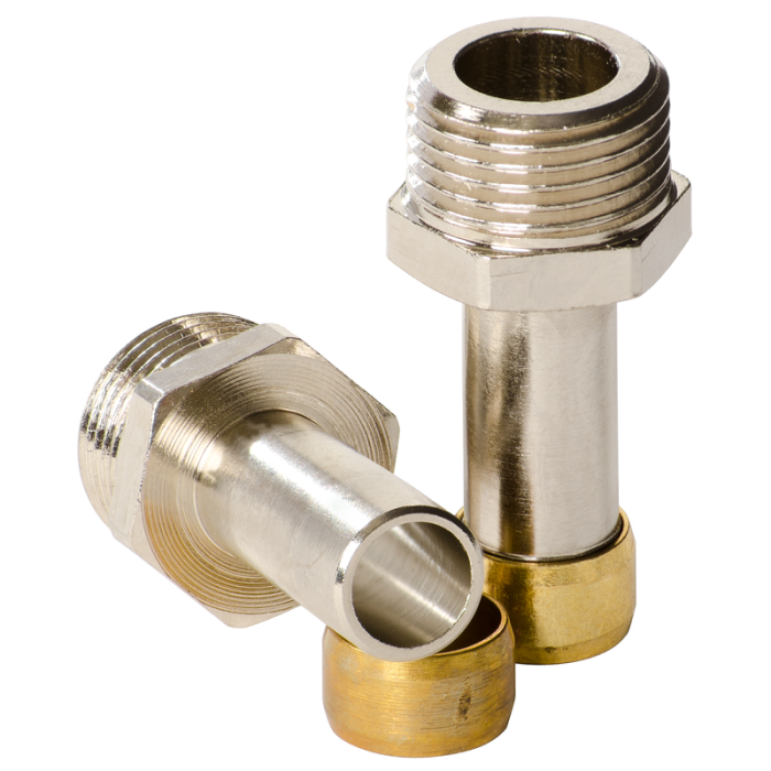 Anslutningssats för Blandare 3/8 till 10 mm Kopparrörskoppling Gelia