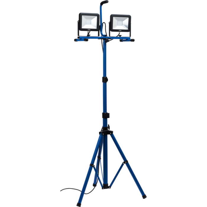 Arbetslampa Target T2X50AS LED 2x50W IP65 med Teleskopstativ Gelia