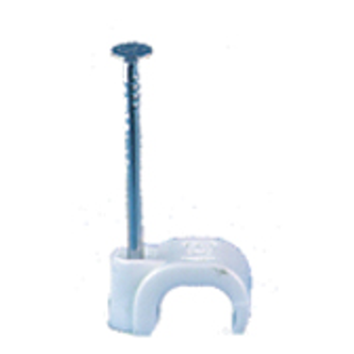 Ledningshållare Vit Oval 100-pack Gelia