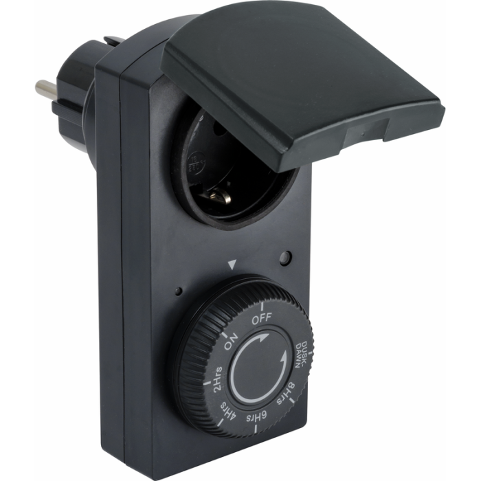 Skymningsrelä Timer 2-8h Plug-in Gelia