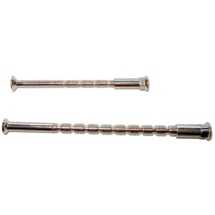 Skruv M5 Genomgående 90 mm Beslagsboden Blankpolerad mässsing