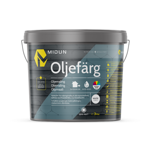 Oljefärg Vit Midun