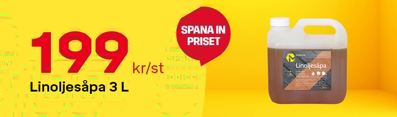 Midun linoljes&aring;pa f&ouml;r 199kr - 3 liter