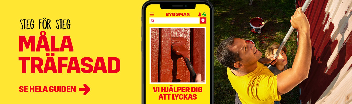 Steg-f&ouml;r-stegguide hur du m&aring;lar tr&auml;fasad.