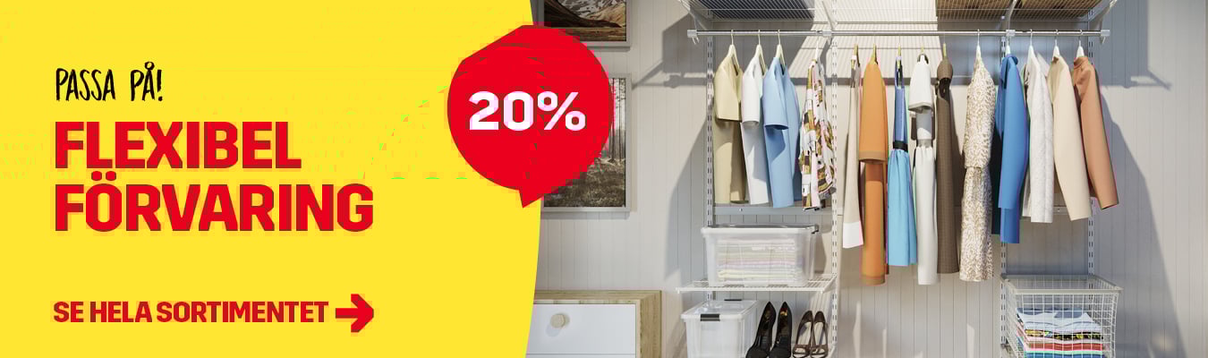 Flexibel förvaring med Wiksbo