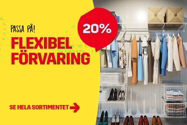 Flexibel förvaring med Wiksbo