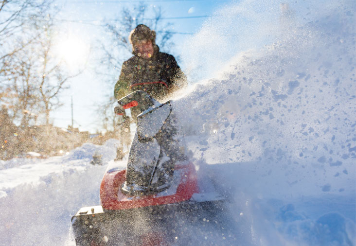 Bekämpa halka och snö