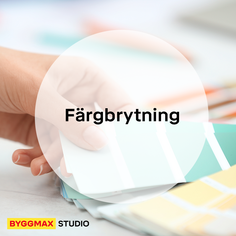 Färgbrytning i butik | Byggmax Studio